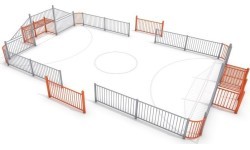 Футбольные ворота Arena Inter-Play 1a (11x7 м)