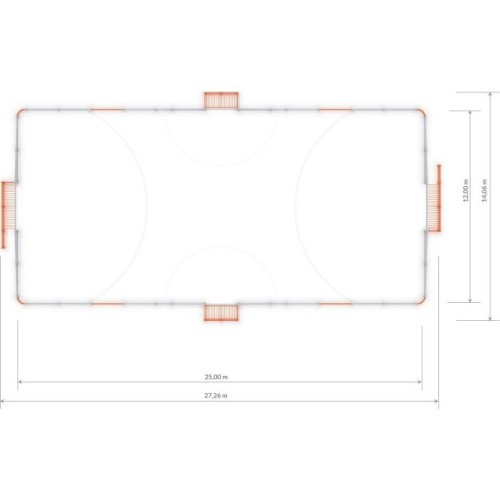 Futbolo arena Inter-Play 4a (25x12 m)