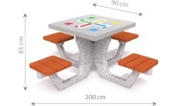 Concrete Table for Ludo Game Inter-Play 01