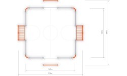 Futbolo vartai Inter-Play 1 (7x7 m)