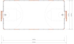 Futbolo vartai Arena Inter-Play 2 (25x12 m)