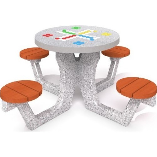 Concrete Table for Ludo Game Inter-Play 03