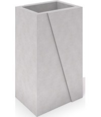 Baltas betoninis vazonas Inter-Play Deco 02