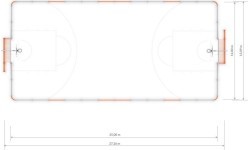 Futbolo vartai Arena Inter-Play 2a (25x12m)