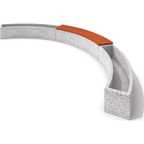 Concrete Planter Set with Bench  Inter-Play 05