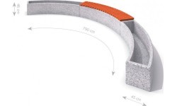 Concrete Planter Set with Bench  Inter-Play 05