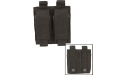 BLACK DOUBLE PISTOLE MAGAZINE POUCHE