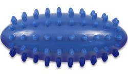 Masažinis kiaušinis Yate Spiky 12,5x4,5 cm, mėlynas