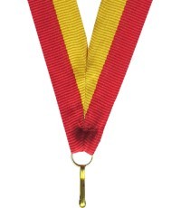 Juostelė medaliui V2 Geltona/Raudona 2cm