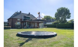 EXIT Silhouette ground sports trampoline ø305cm - black