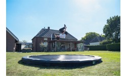 EXIT Silhouette ground sports trampoline ø305cm - black