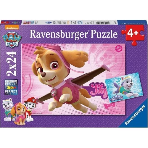 RAVENSBURGER пазл Skye & Everest 2x24 шт., 9152