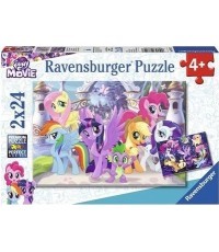 RAVENSBURGER dėlionė Ponys, 2x24 vnt., 7812