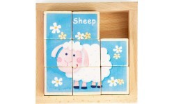 Educational Wooden Blocks Puzzle Ecotoys Zoo