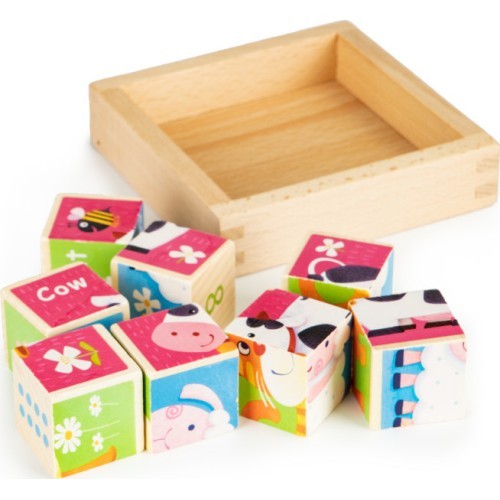 Educational Wooden Blocks Puzzle Ecotoys Zoo
