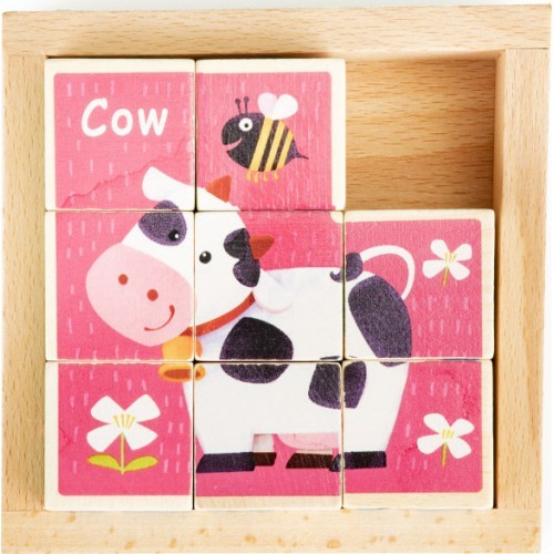 Educational Wooden Blocks Puzzle Ecotoys Zoo