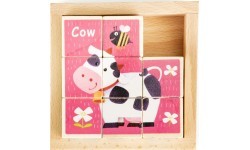Educational Wooden Blocks Puzzle Ecotoys Zoo