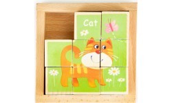 Educational Wooden Blocks Puzzle Ecotoys Zoo