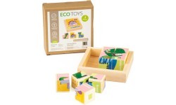 Educational Wooden Blocks Puzzle Ecotoys Dino
