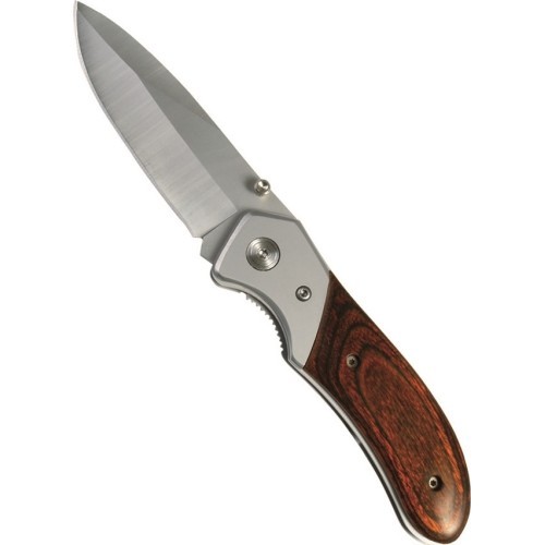 ONE-HAND KNIFE WITH WOODEN GRIP