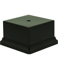 Plastikinis juodas padas 120x120x80mm