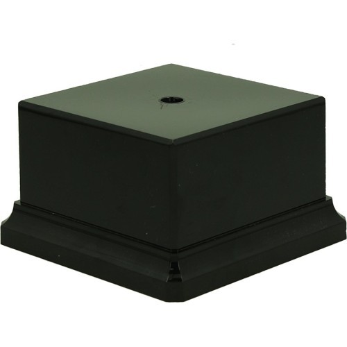 Пластиковая чёрная подставка 120x120x80 мм