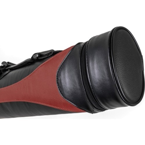 Kietas dėklas biliardo lazdai Style SY-2, raudonas-juodas, 2/2, 85 cm