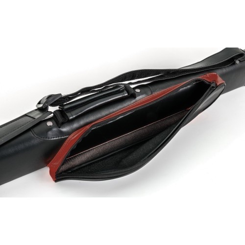 Kietas dėklas biliardo lazdai Style SY-2, raudonas-juodas, 2/2, 85 cm