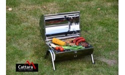 Походный угольный гриль Cattara Double 2x38 см