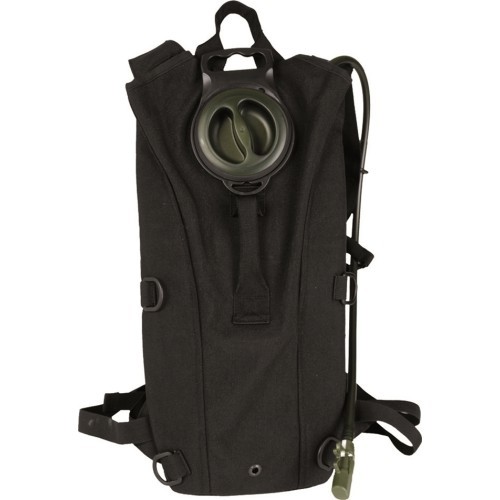 Juoda Mil-Spec vandens kuprinė su dirželiais, 3 l