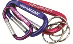 Karabinų ir žiedų rinkinys Highlander, 3 vnt.