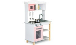 Wooden kitchen for children + metal accessories Ecotoys