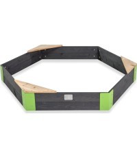 Aksent wooden sandpits hexagon 160x140cm