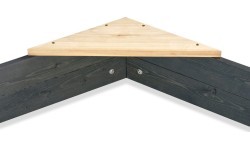 Aksent wooden sandpits hexagon 160x140cm