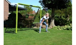 EXIT Tempo plieniniai futbolo vartai 180x120 cm, žali/juodi, vaikams
