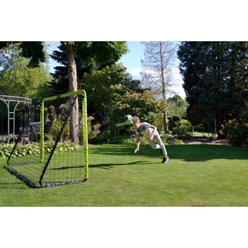 EXIT Tempo plieniniai futbolo vartai 180x120 cm, žali/juodi, vaikams