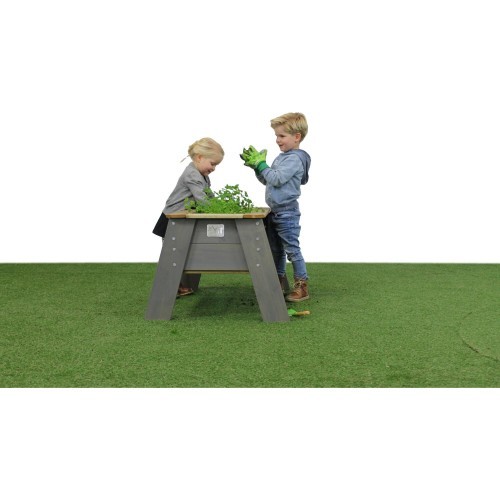 Стол для посадки растений EXIT Aksent Kids L - серый
