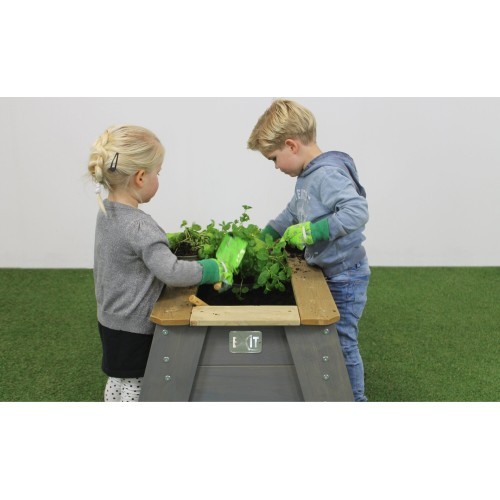 Стол для посадки растений EXIT Aksent Kids L - серый