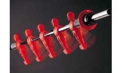 Soccer / Foosball Table, Garlando Olympic Silver, with Coin Slot, incl. glass cover, Sport Professional