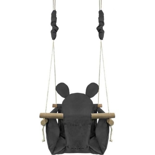 Детские качели с деревянной рамой Ecotoys Mouse