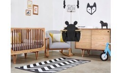 Kūdikio sūpynės su medine konstrukcija Ecotoys Mouse