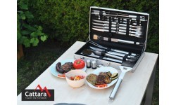 Barbecue Tools Set Cattara - 30pcs, Aluminium Case