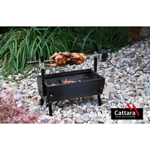 Grill with Electric Motor 230V Cattara Barbecue 60cm