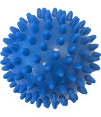 Массажный мяч Yate Spiky, 9 см, синий