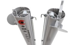 Теннисные стойки Coma-Sport T-092 – алюминий, стаканного типа