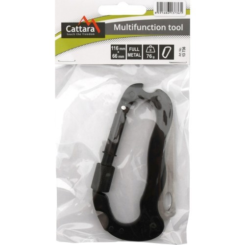 Multifunctional All-Metal Carabiner Cattara 5in1