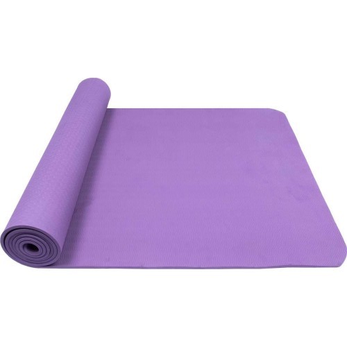Yoga Mat Yate TPE, dark purple, 195x61x0.6cm