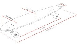 Лонгборд Street Surfing Fishtail – The Leaf 42”