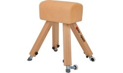Гимнастический козёл Coma-Sport GS-339 – деревянные ножки, натуральная кожа