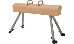 Vaulting Horse Coma-Sport GS-203 – Metal Legs, Natural Leather, With Pommels